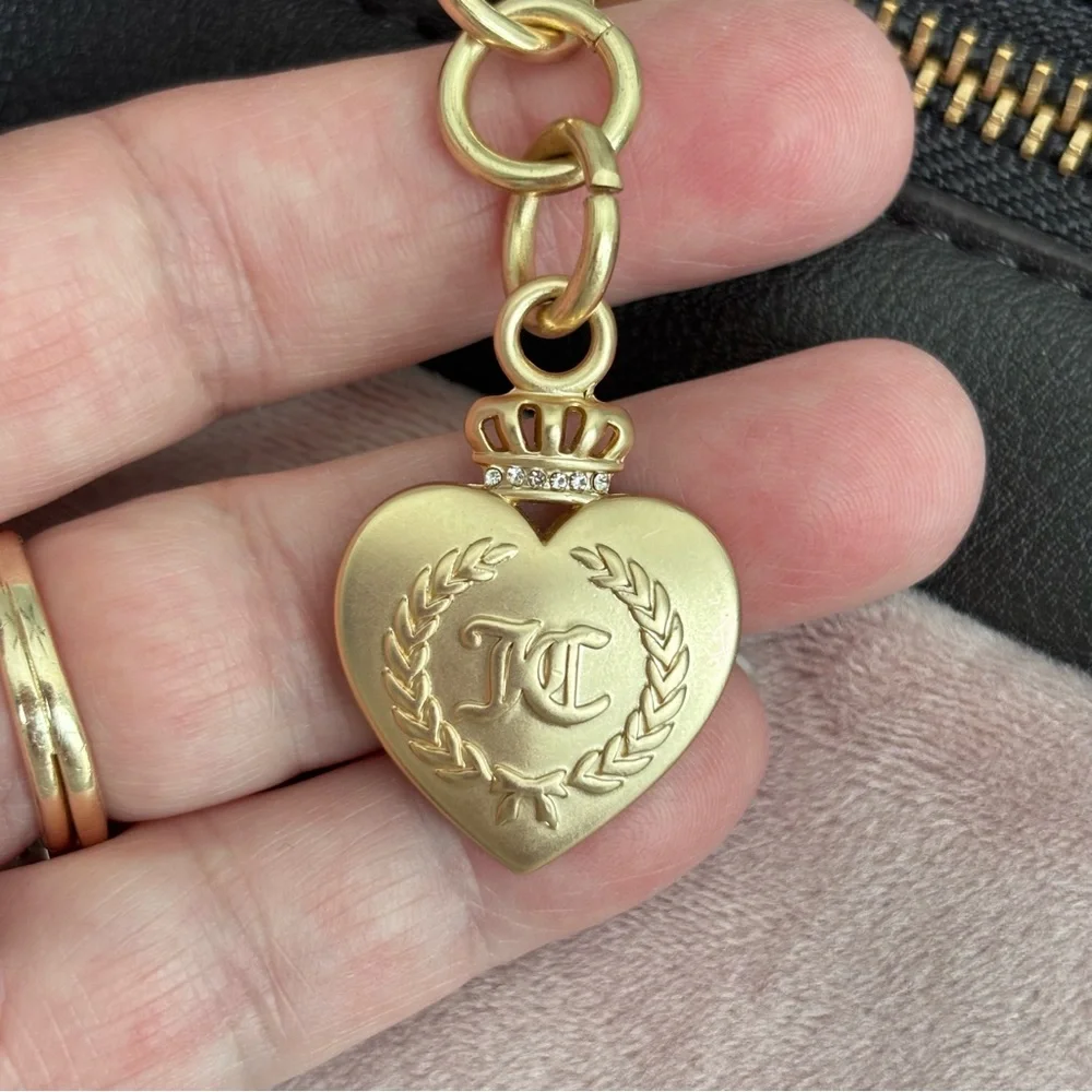 JUICY COUTURE The Key To Juicy Pink Satchel Handbag--NWT - Picture 10 of 15
